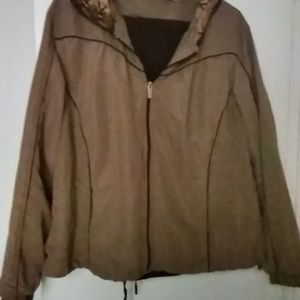 Kim Rogers XLTan Warmup Suit Mesh lining casual